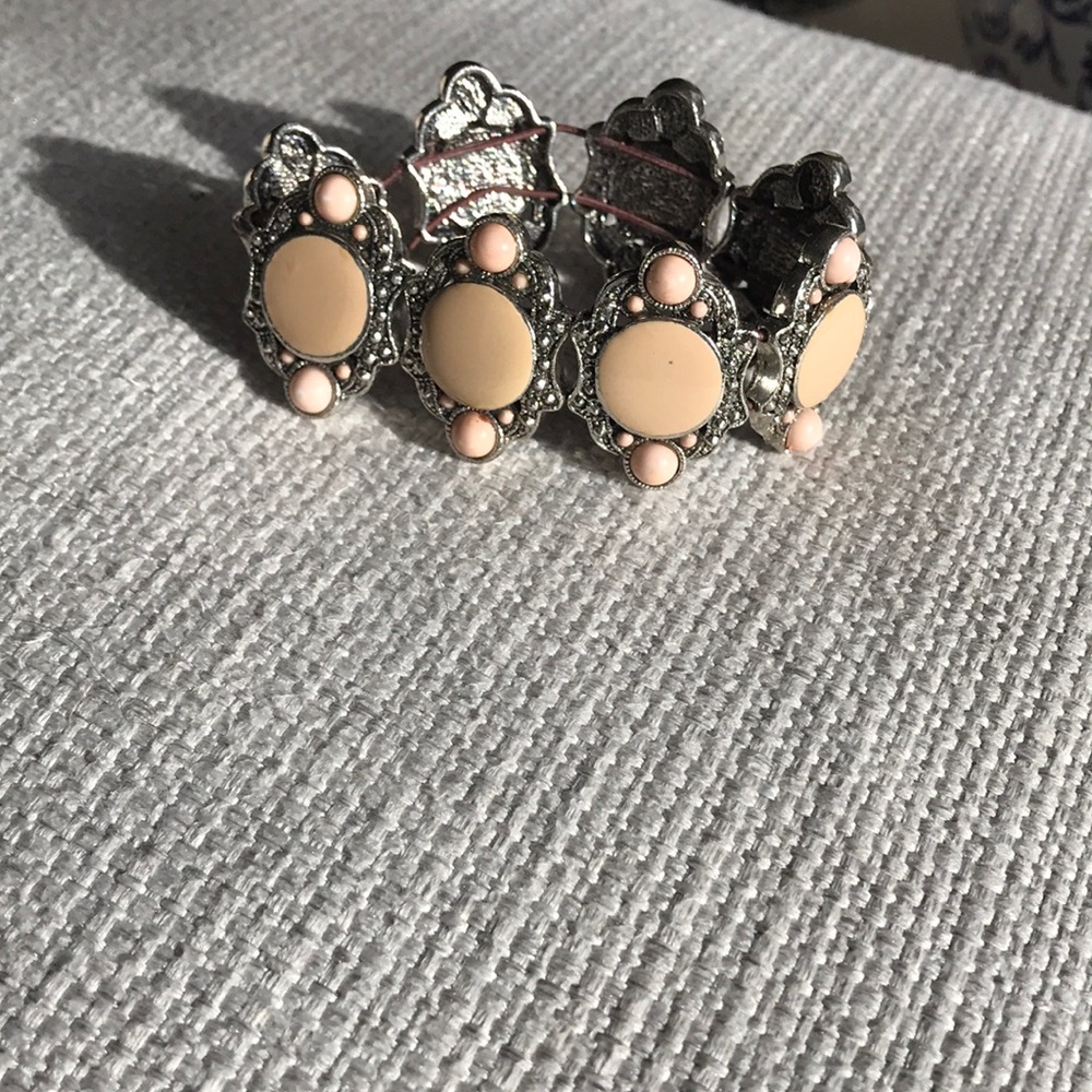 Vintage blush Enameled bracelet
